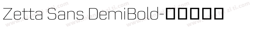 Zetta Sans DemiBold字体转换